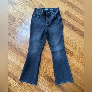 Women's Good American Black Flare Jeans